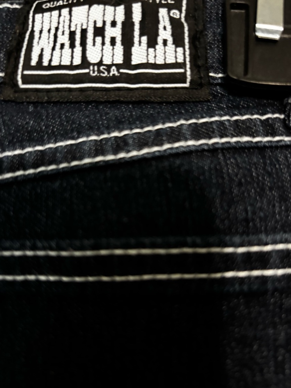 WATCH L.A. Kids Slim Dark Blue Jeans - Stretch Denim